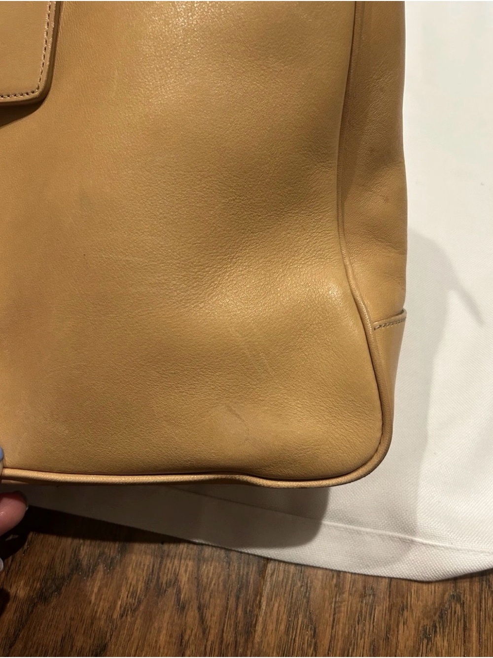Coach Vintage Leather Hampton Hobo Shoulder Bag Camel Tan, Style 7783 - Picture 11 of 15